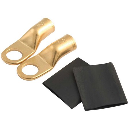 Allstar Performance 0.38 in. Hole 2-Gauge Ring Terminals ALL76117